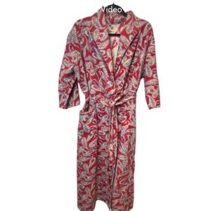Handmade Paisley Cotton Women’s Robe Oversized XL